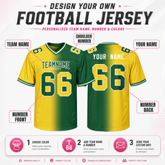 Personalized Football Team Jersey Stitched Printed Name Number for Fan Groups