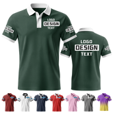 Custom Work Printed Polo Shirt with Printed Logo Name for Men Women Youth