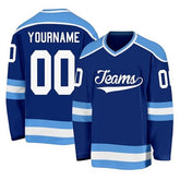 Custom Hockey Fan Jersey Modern Stitched Printed Hockey Design with Stitched Printed Name Number Logo for Team Uniforms
