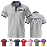 Personalized Team Printed Polo Shirt with Business Logo Printed Design for Corporate Teams