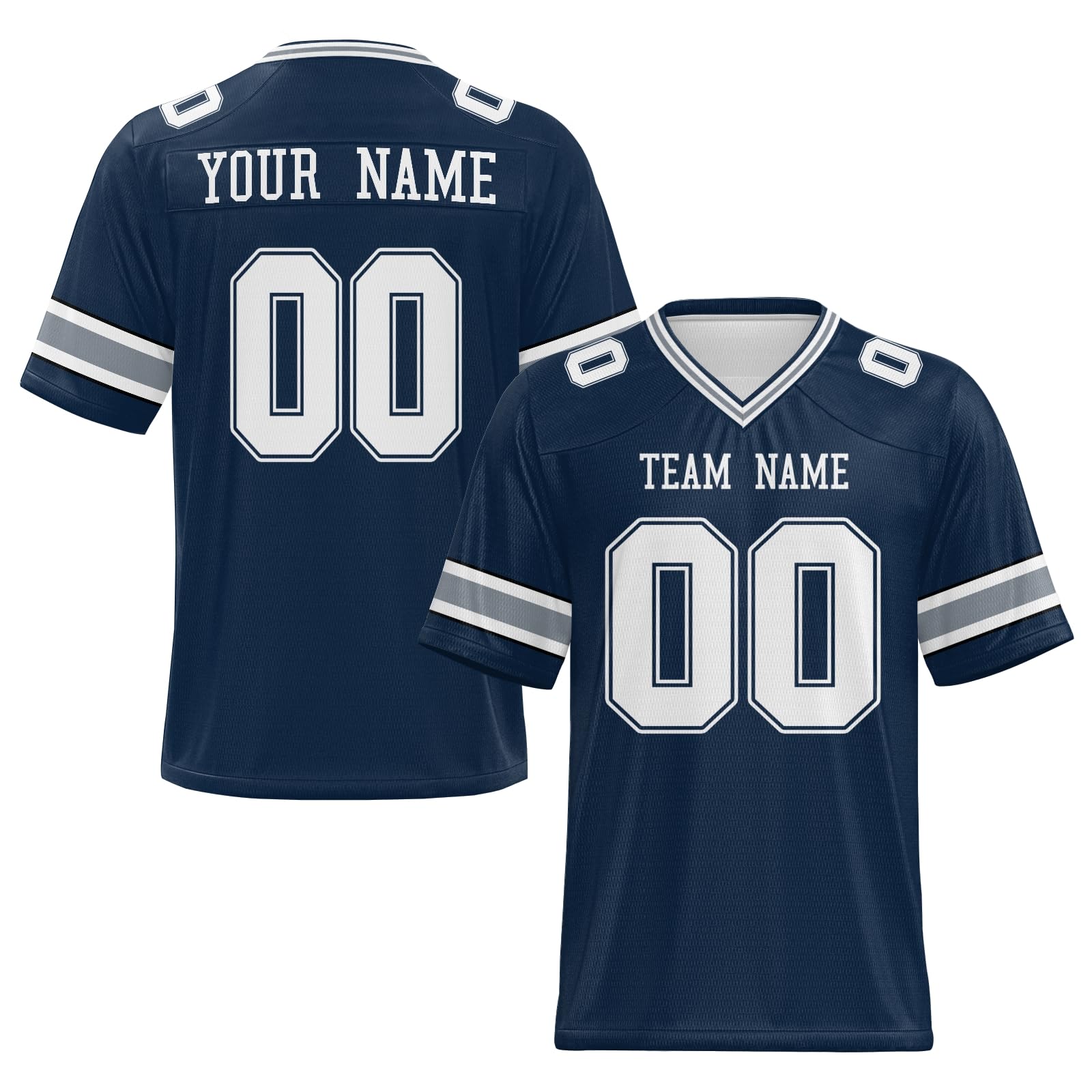 Personalized Team Football Jersey Stitched Printed Name Number Logo for Alumni Groups