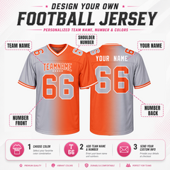 Custom Football Jersey with Personalized Team Logo