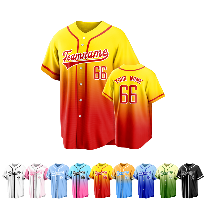 Custom Team Baseball Jersey with Team Logo and Number