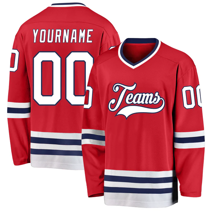 Custom Hockey Team Uniform with Custom Names and Numbers Hockey Gift with Stitched Printed Name Number Logo for Team Uniforms