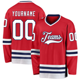 Custom Hockey Team Uniform with Custom Names and Numbers Hockey Gift with Stitched Printed Name Number Logo for Team Uniforms