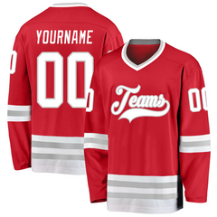Custom Hockey Fan Jersey with Back Name and Number Fan Gift with Stitched Printed Name Number Logo for Team Uniforms