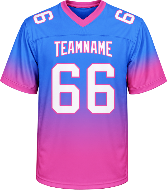 Custom Football Uniform with Custom Lettering for Season Opener