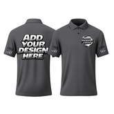 Custom Work Printed Polo Shirt for Group Outfit with Printed Logo Name Text