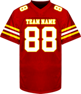 Fan Style Custom Football Game Jersey Stitched Printed Name Number Logo