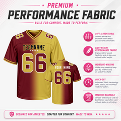 Stitched Printed Name Number Logo Custom Football Team Jersey for Fan Day Outfit