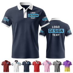 Personalized Team Printed Polo Shirt with Printed Logo Name for Men Women Youth