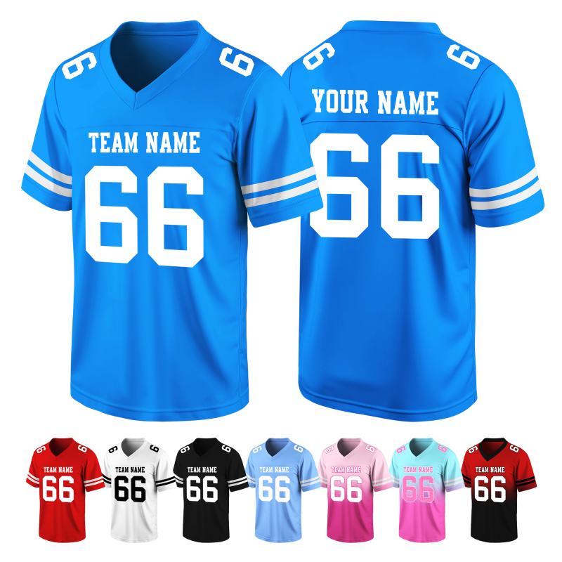 Custom Football Fan Shirt Stitched Printed for Men Women Youth Kids
