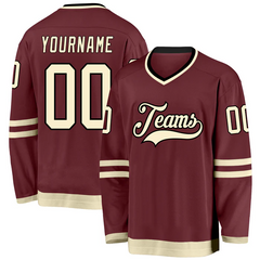 Custom Hockey Fan Shirt for Championship Game with Stitched Printed Team Logo Name Number for Hockey Clubs