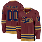 Custom Ice Hockey Team Jersey Practice Style for Adult Teams with Player Name Number Team Logo for Game Day and Gifts