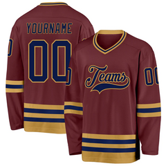 Custom Ice Hockey Team Jersey Practice Style for Adult Teams with Player Name Number Team Logo for Game Day and Gifts