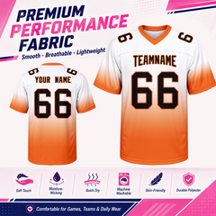 Custom Youth Football Jersey with Back Name and Number for Friends and Families