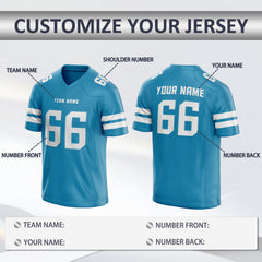 Custom Football Team Uniform with Custom Front and Back Fan Gift