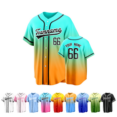 Custom Baseball Jersey Shirt with Personalized Name Number Stitched Printed Name Number