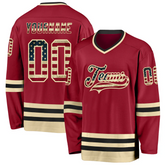 Custom Ice Hockey Team Jersey Stitched Printed Team Logo with Stitched Printed Name Number Team Logo for Men Women Youth Kids