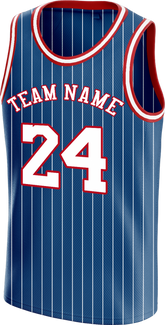 Custom Basketball Top Embroidered and Printed with Logo Name Number for Men Women Youth