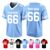 Custom Football Jersey V Neck Stitched Printed Personalization