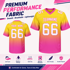 Custom Football Team Jersey with Personalized Team Logo Stitched Printed Name Number