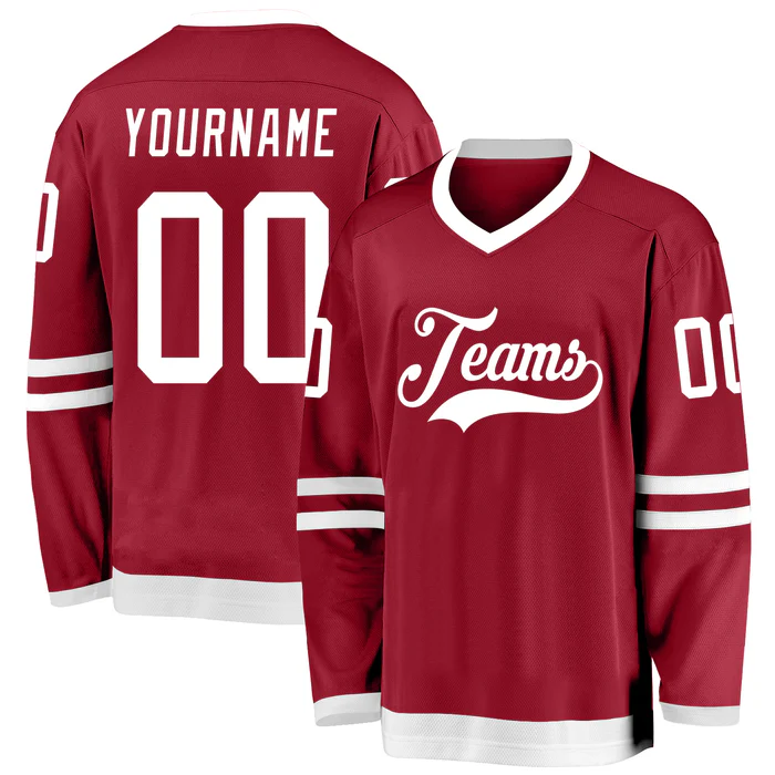 Custom Ice Hockey Jersey with Custom Names and Numbers Hockey Gift with Personalized Name Number Logo for Teams Players and Fans