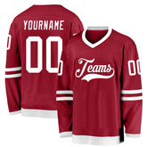 Custom Ice Hockey Jersey with Custom Names and Numbers Hockey Gift with Personalized Name Number Logo for Teams Players and Fans