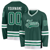 Personalized Hockey Team Jersey for Hockey Families and Homecoming Event with Stitched Printed Team Logo Name Number for Hockey Clubs