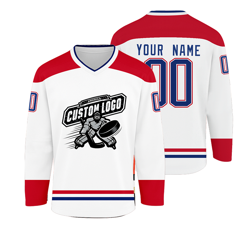 Custom Hockey Fan Shirt with Player Name and Number with Player Name Number Team Logo for Game Day and Gifts