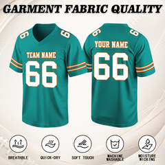 Personalized American Football Jersey with Personalized Team Logo Fan Gift