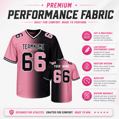 Custom Football Team Jersey with Sleeve Number Fan Gift