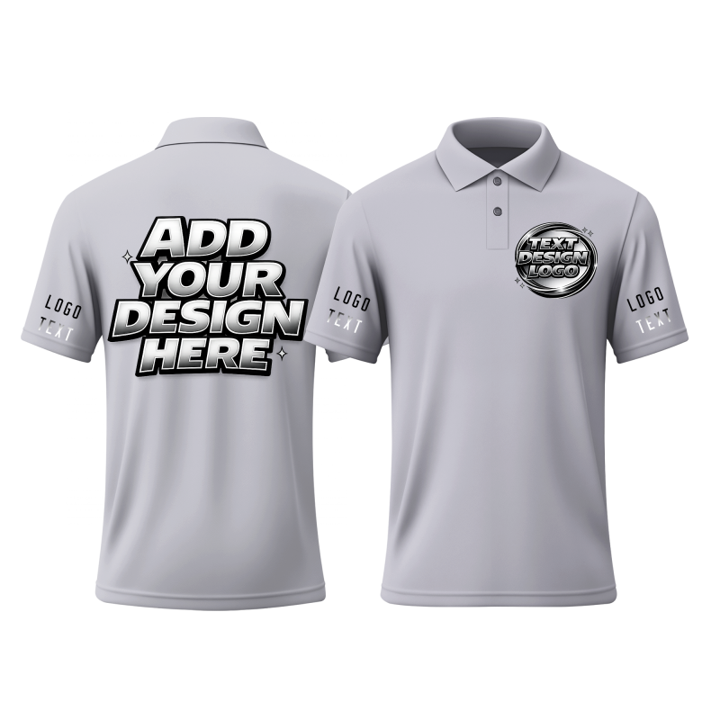 Personalized Printed Polo Uniform with Team Name and Logo for Volunteer Shirt