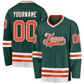 Custom Hockey Shirt Stitched Printed Name Number Logo with Stitched Printed Name Number Logo for Team Uniforms