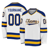 Custom Hockey Team Uniform with Custom Lettering Stitched Printed Team Customization for Teams Players Fans Men Women Youth Kids