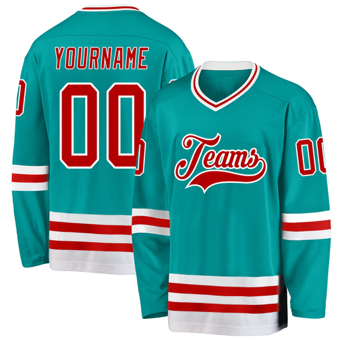 Personalized Hockey Jersey for School Clubs and Sports Festival with Stitched Printed Name Number Logo for Team Uniforms