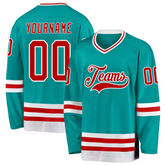 Personalized Hockey Jersey for School Clubs and Sports Festival with Stitched Printed Name Number Logo for Team Uniforms