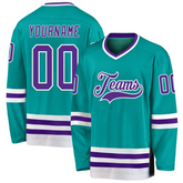 Custom Hockey Fan Jersey for Youth Kids Preschool with Stitched Printed Name Number Logo for Team Uniforms