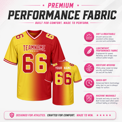 Custom Football Uniform with Your Name and Number for Team Gift