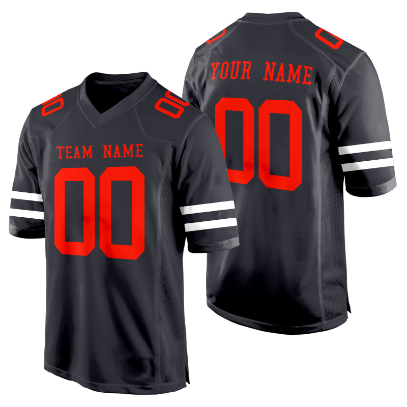 Custom Football Fan Jersey with Team Name and Logo with Stitched Printed Team Logo