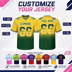 Stitched Printed Name Number Logo Custom Football Jersey