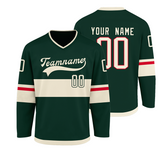 Custom Hockey Team Uniform Stitched Printed Name Number for Group Orders with Stitched Printed Name Number Logo for Team Uniforms