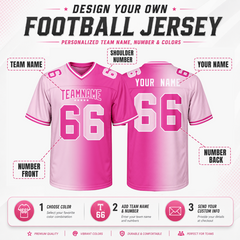Sporty Custom Football Game Jersey Stitched Printed Name Number