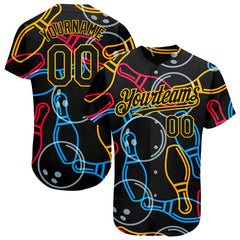 Custom Baseball Team Jersey with Custom Text and Number