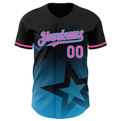 Custom Button Down Baseball Jersey with Custom Text and Number