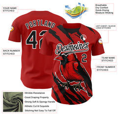 Custom Baseball Uniform with Player Name and Number for Group Outfit