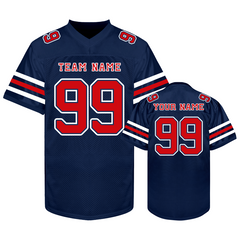 Custom Football Fan Jersey with Personalized Name Number Team Uniform