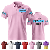 Personalized Printed Polo Uniform with Custom Front Design for Office Apparel
