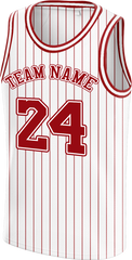 Custom Basketball Team Jersey Embroidered and Printed with Back Name and Number for Fundraiser Event