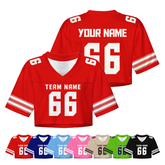 Custom Football Game Jersey with Personalized Name Number for Youth Players